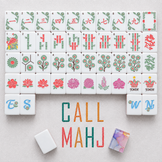 Prismatic Sunset – American Mahjong tile set