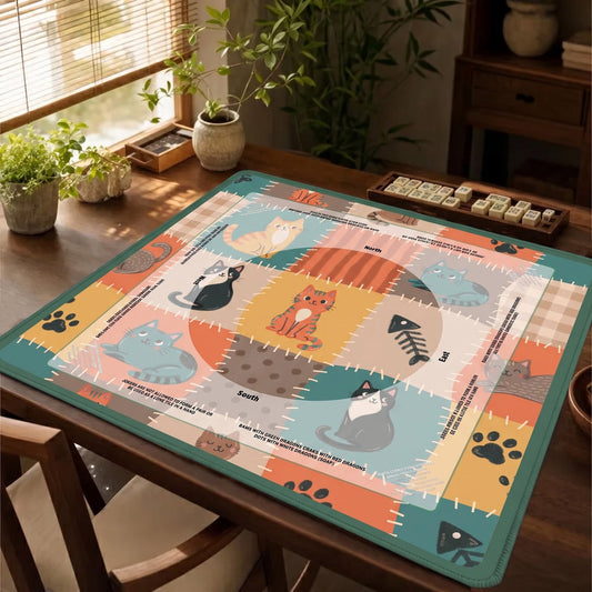 Cozy Cat Patchwork – American Mahjong mat