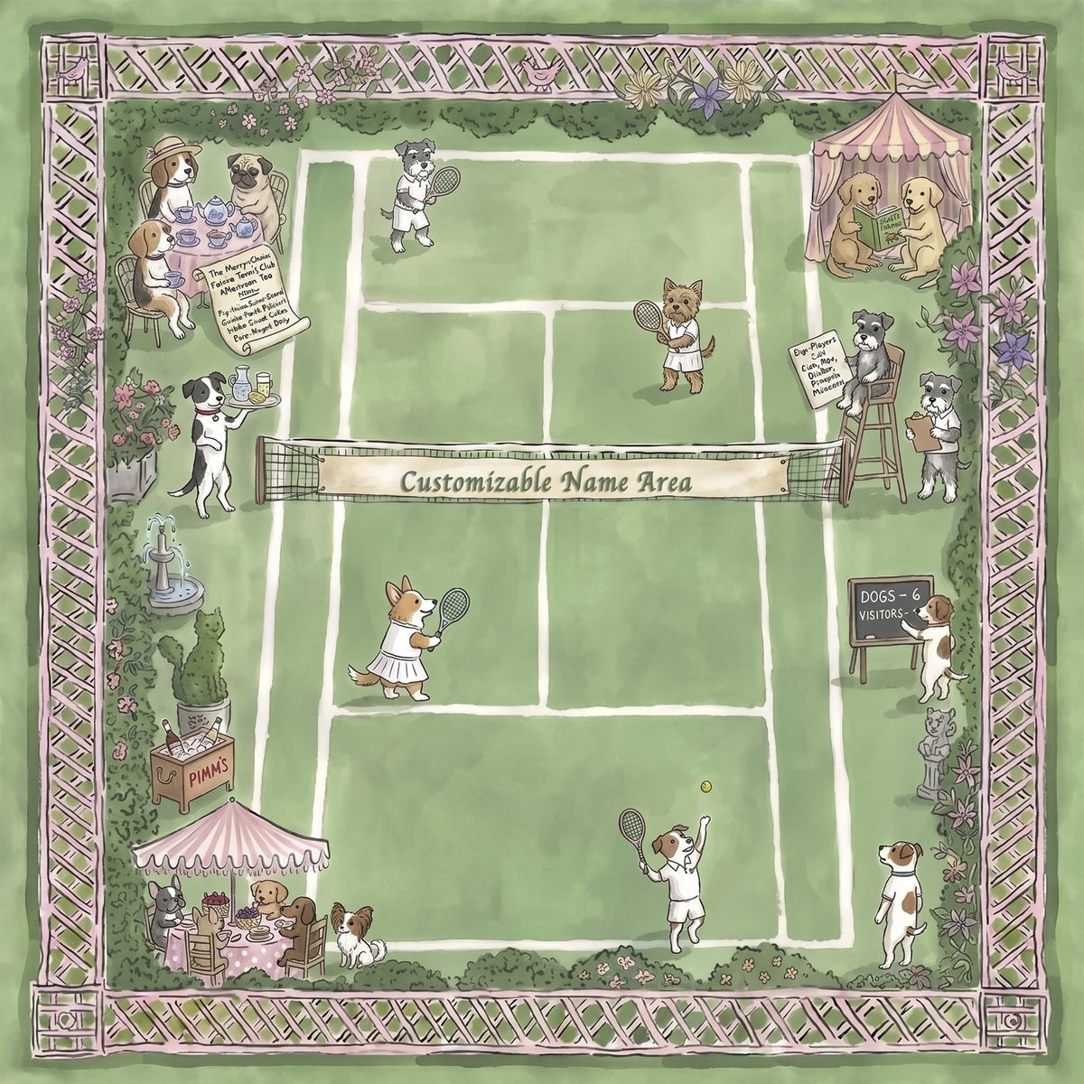 Garden Game – American Mahjong mat