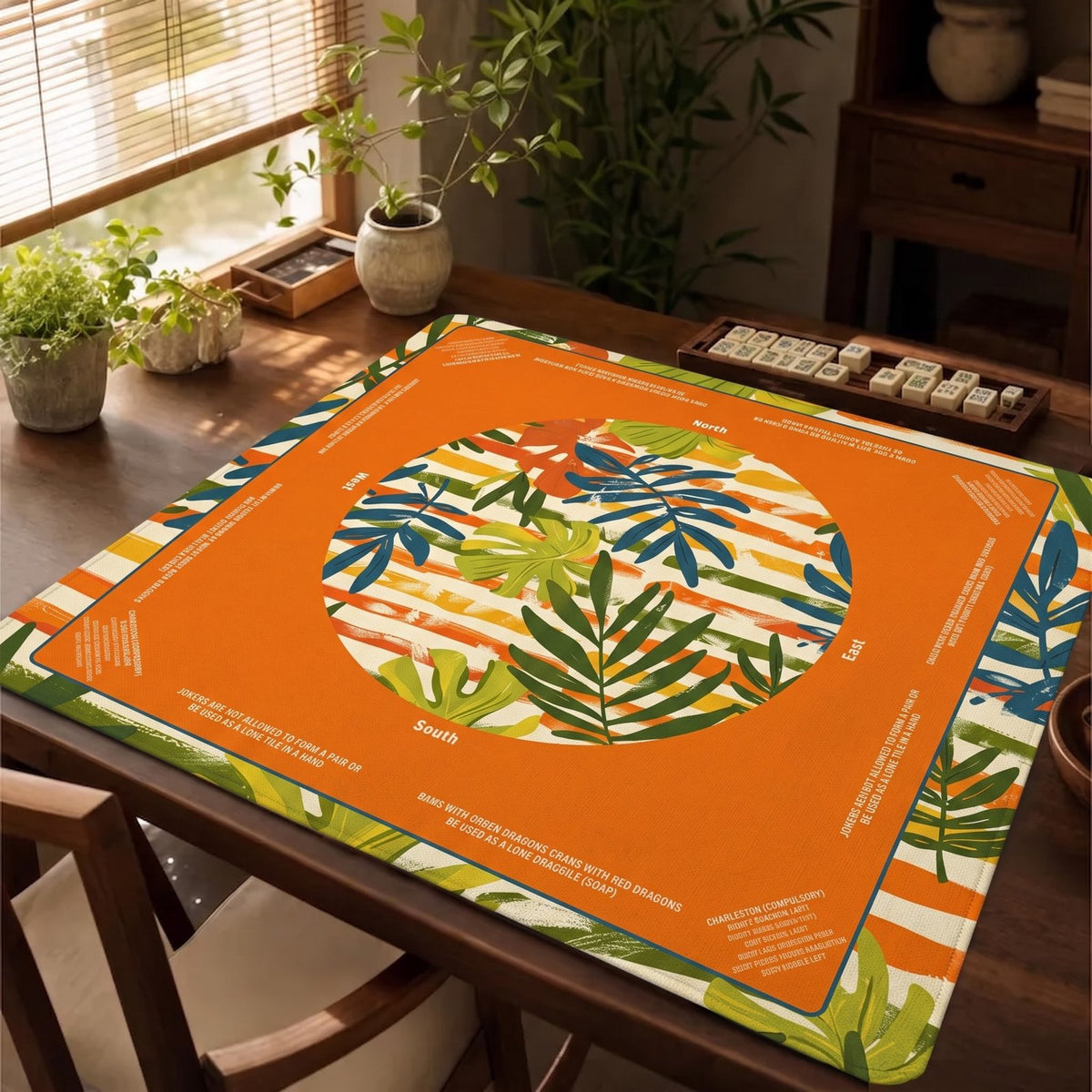 Citrus Palm Retreat – American Mahjong mat