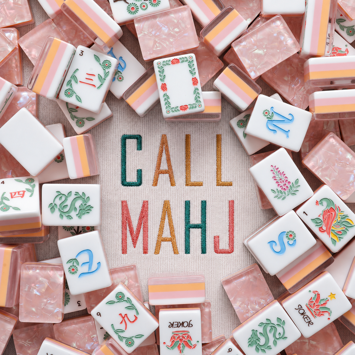 Rose Prism – American Mahjong tile set