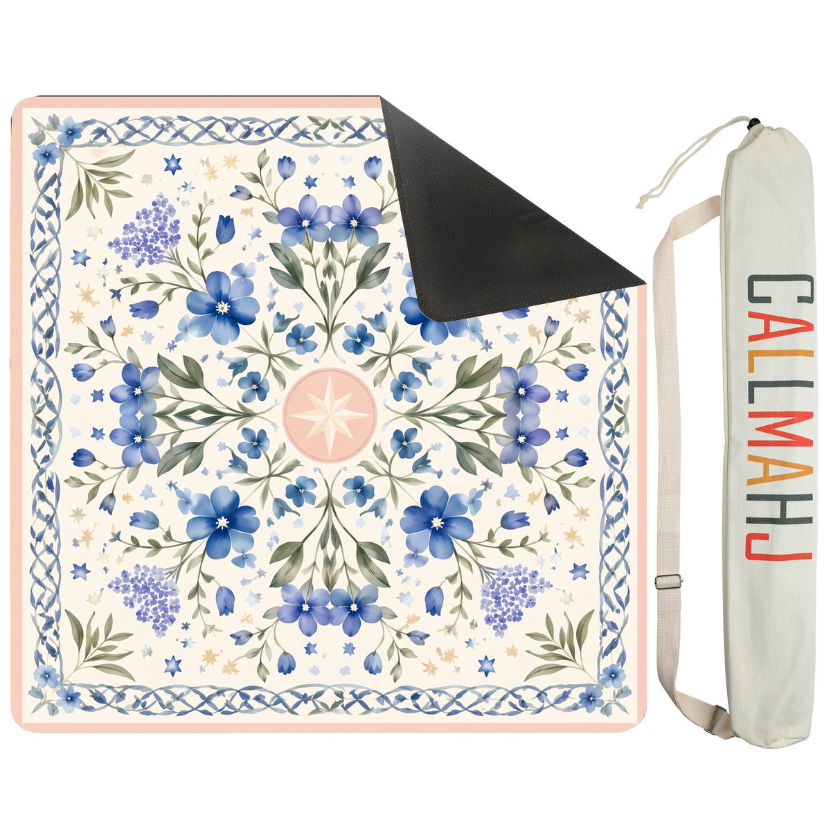 Blue Porcelain – American Mahjong mat