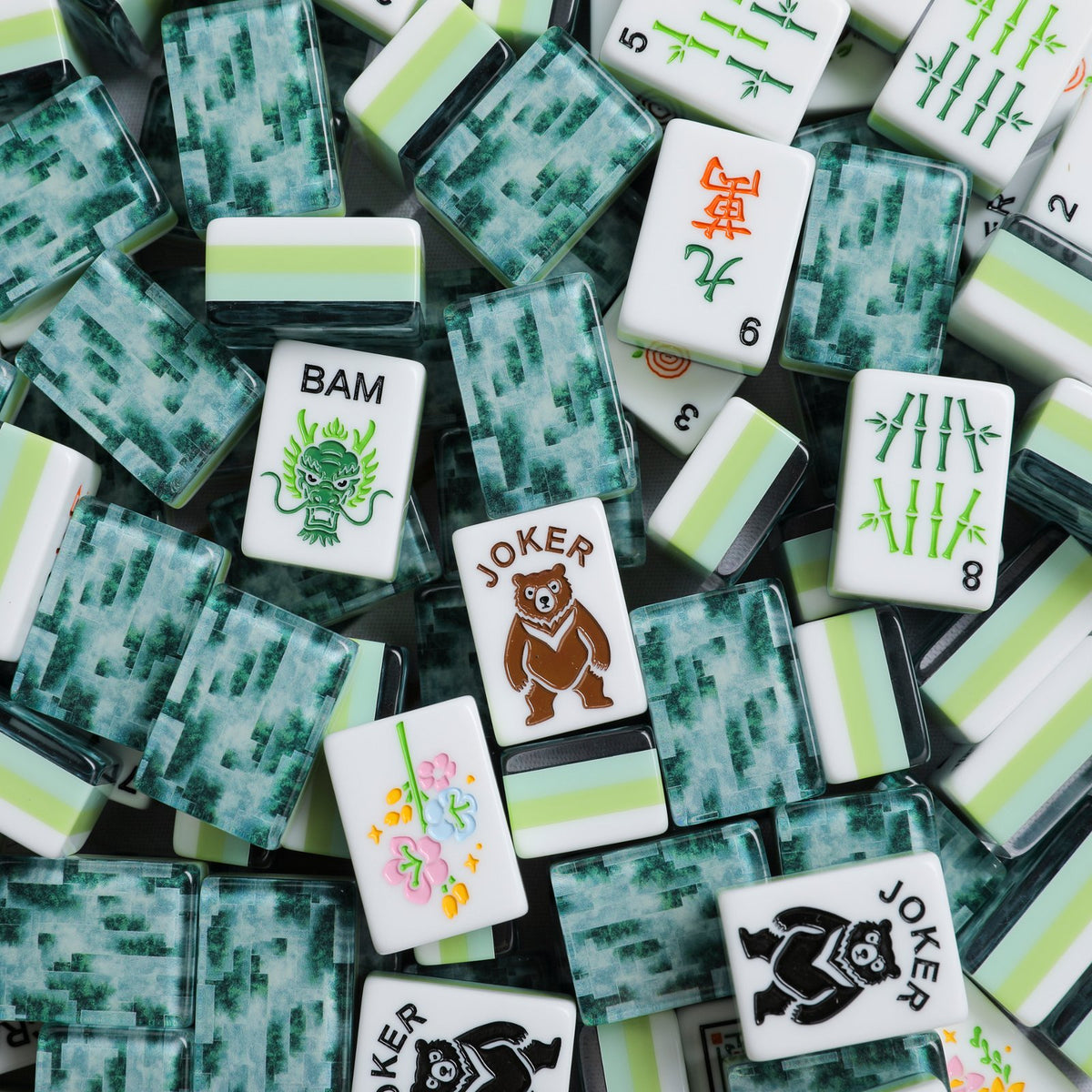 Emerald Knot – American Mahjong tile set
