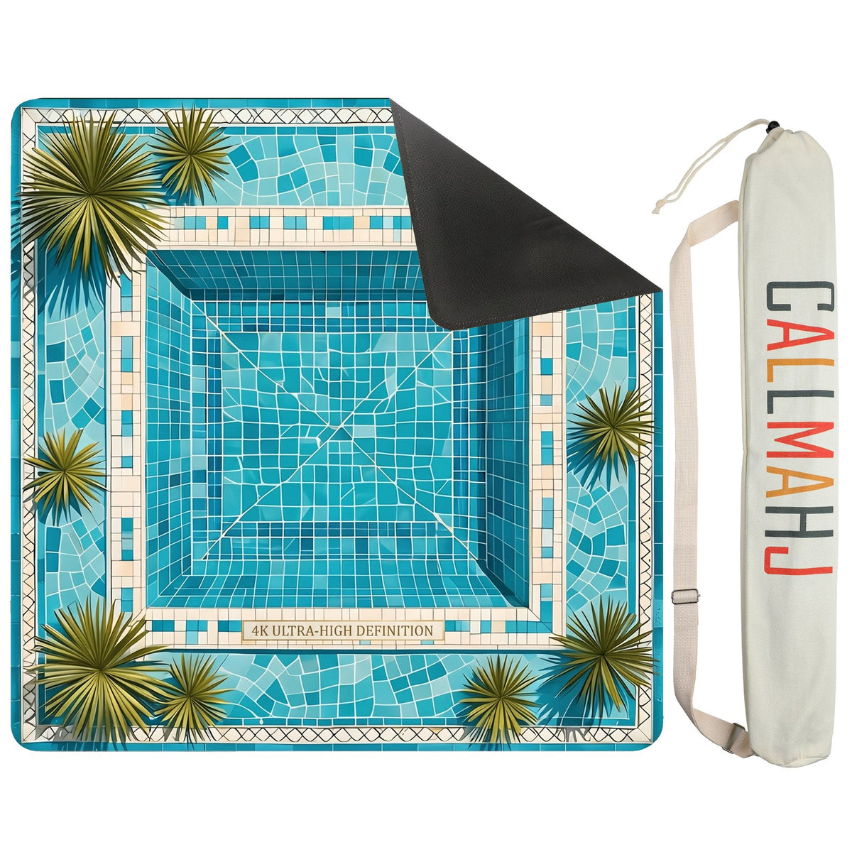 Tropical Blue – American Mahjong mat