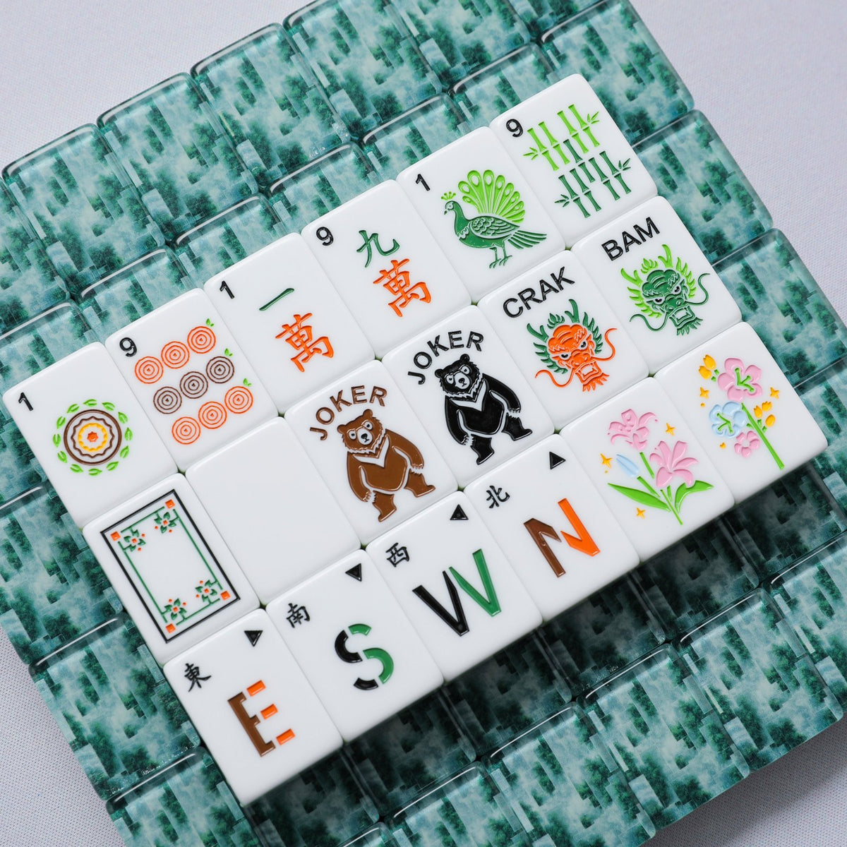 Emerald Knot – American Mahjong tile set