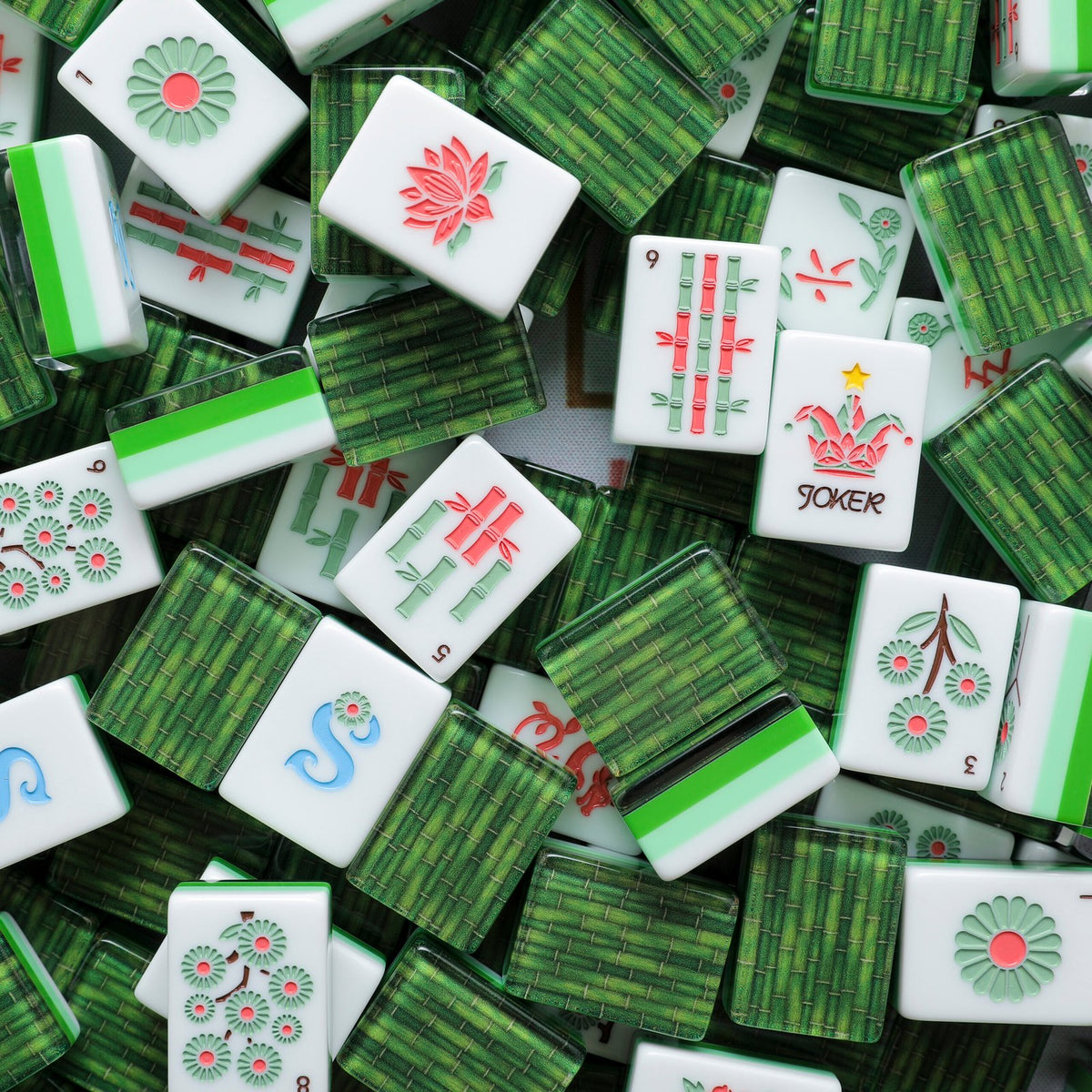 Emerald Bamboo – American Mahjong tile set