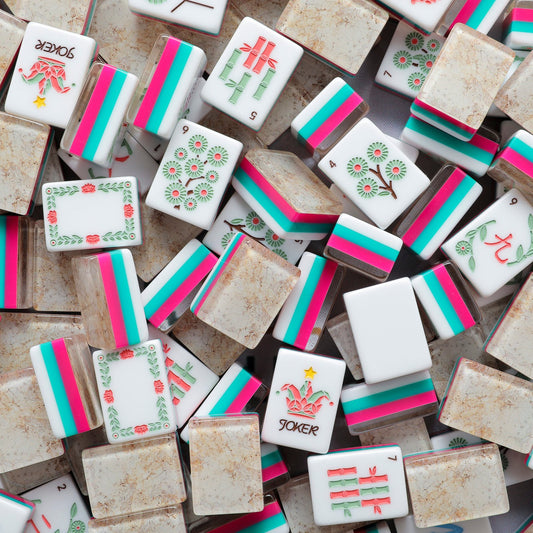 Golden Petal – American Mahjong tile set