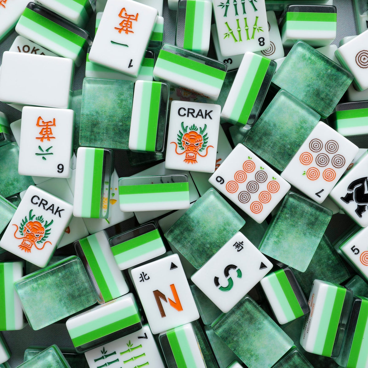 Mosslight Garden – American Mahjong tile set