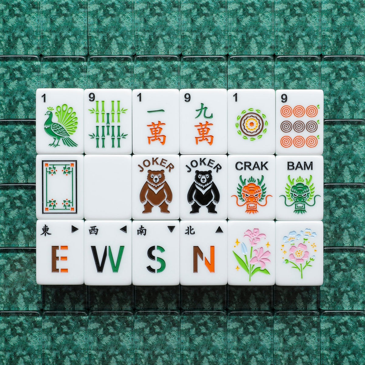 Emerald Canopy – American Mahjong tile set