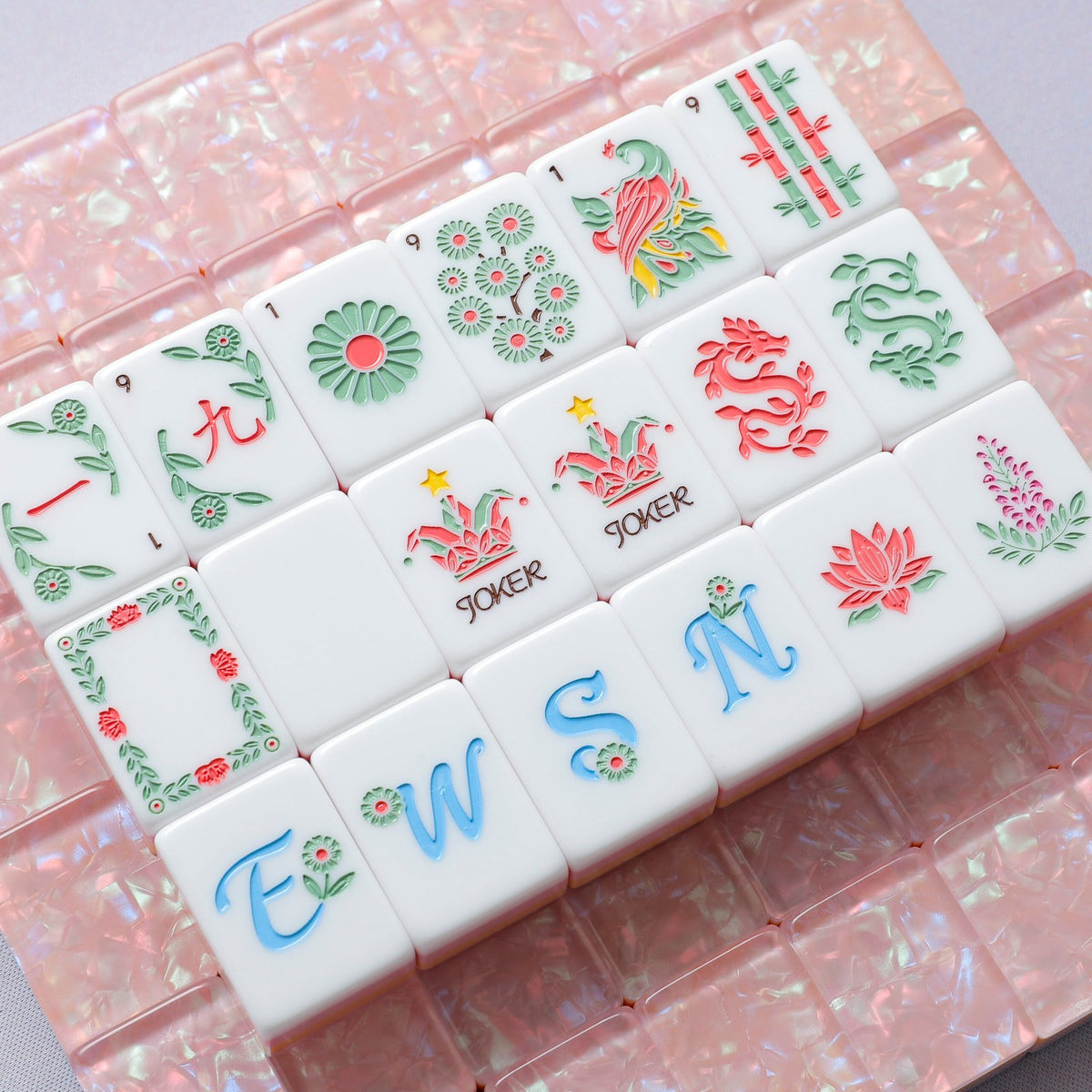Rose Prism – American Mahjong tile set
