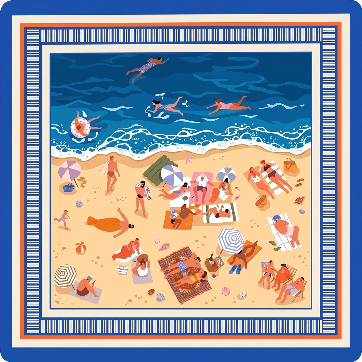 Blue Coast – American Mahjong mat