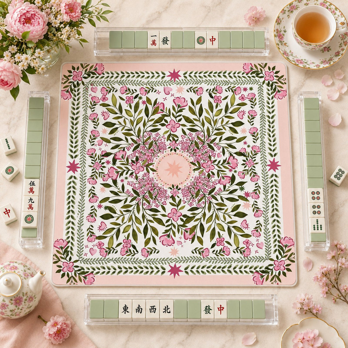 Botanical Daydream – American Mahjong mat