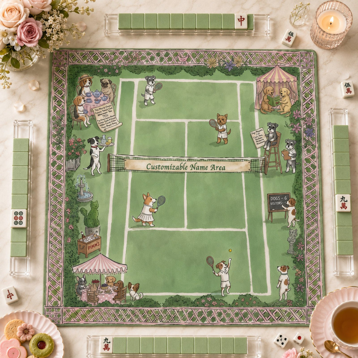 Garden Game – American Mahjong mat