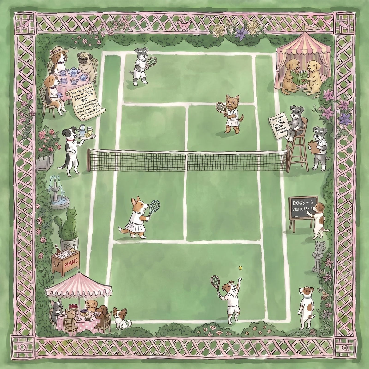 Garden Game – American Mahjong mat