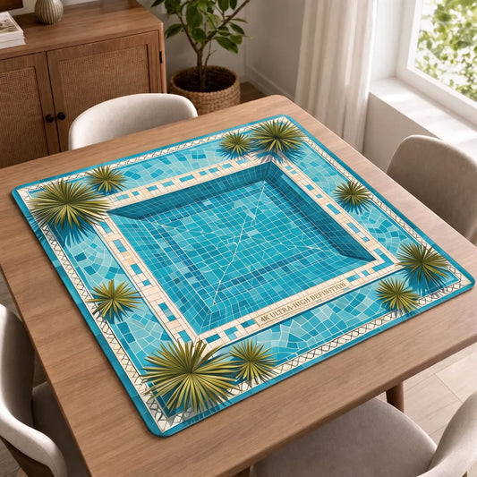 Tropical Blue – American Mahjong mat