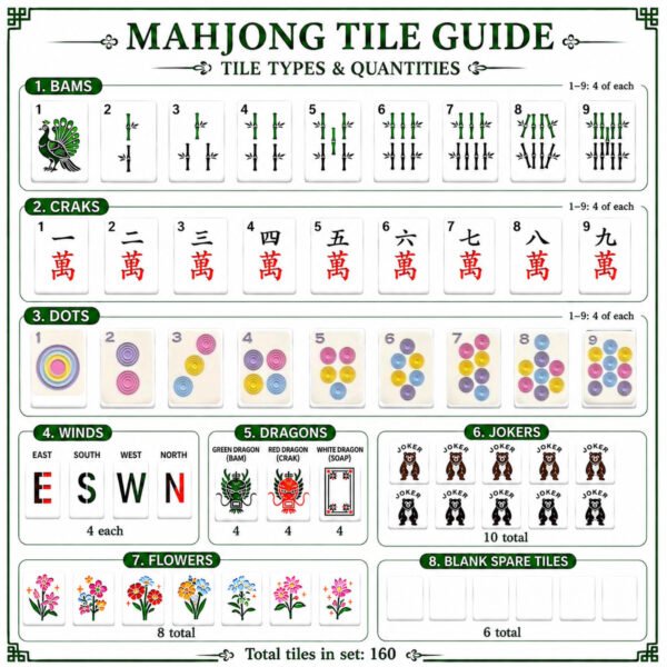 mahjong-tile-guide-160-piece-set Emerald Storm