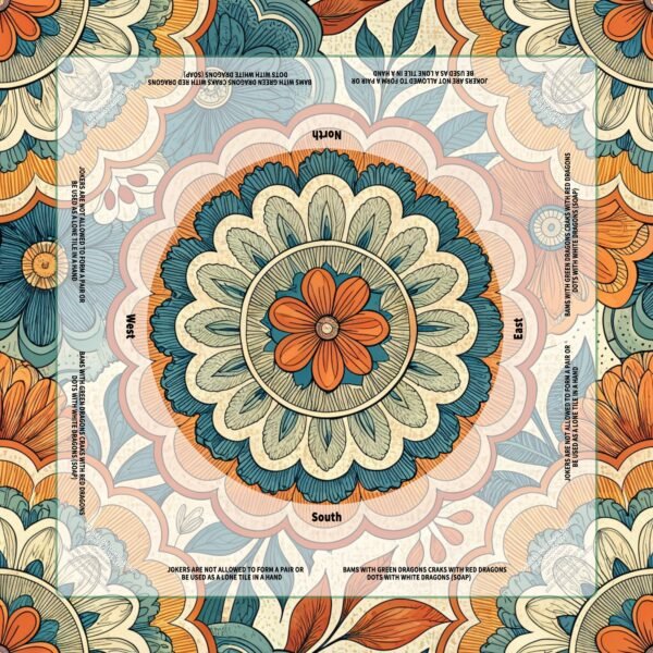 Teal Marigold Mandala