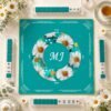 Turquoise Daisy Glow