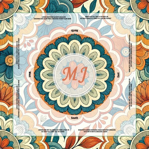 Teal Marigold Mandala