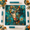 Teal Mosaic Muse